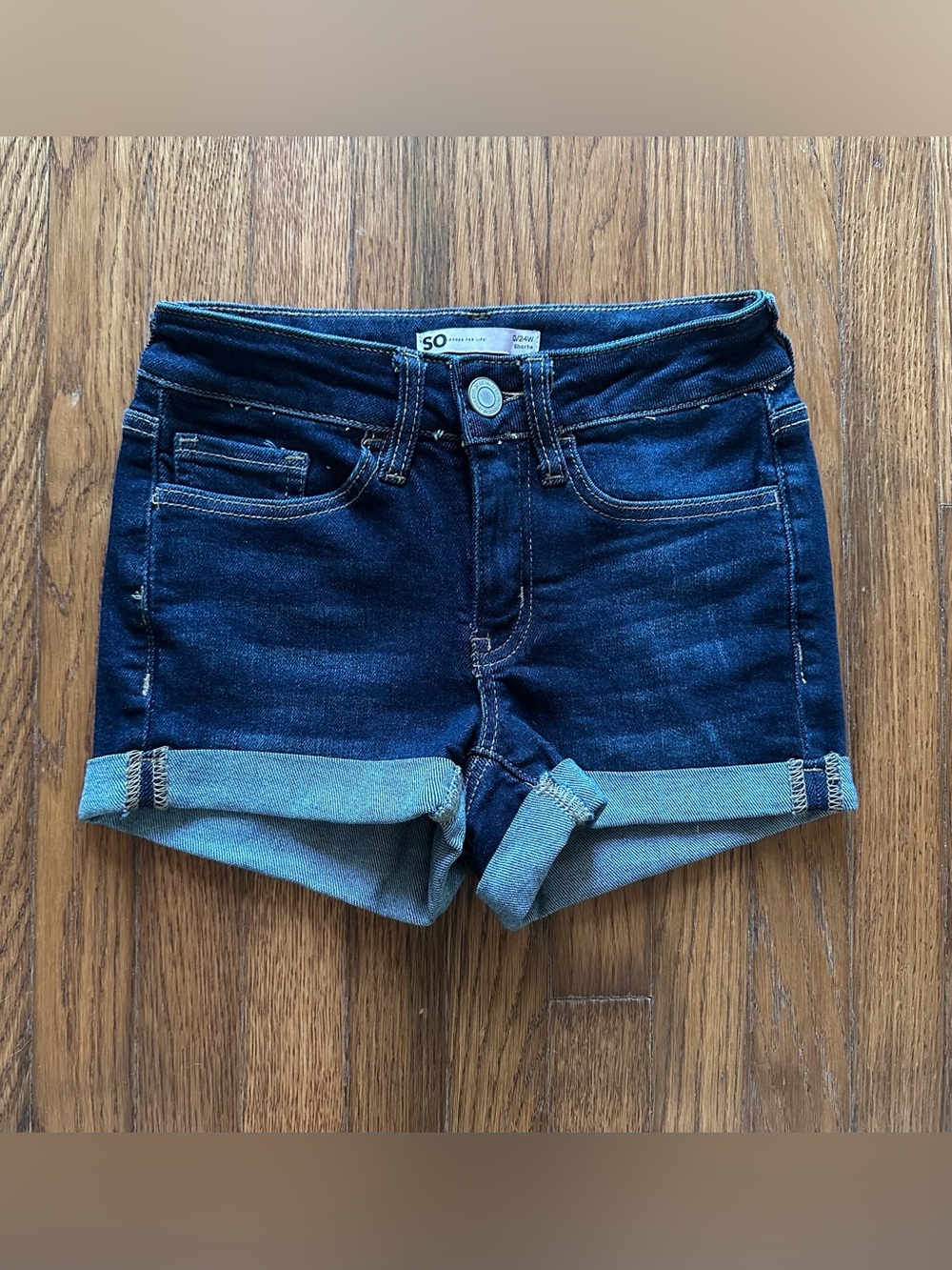 Like-New SO Juniors Shortie Jean Shorts - Size 0/24